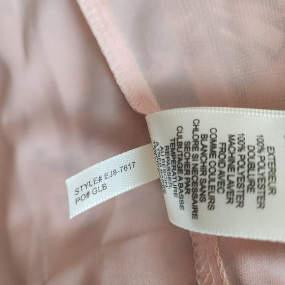 Eliza J Maxi Dress Womens‎ 18 Pink Floral Ruffle High Low Blush V-Neck Spring - Picture 13 of 16